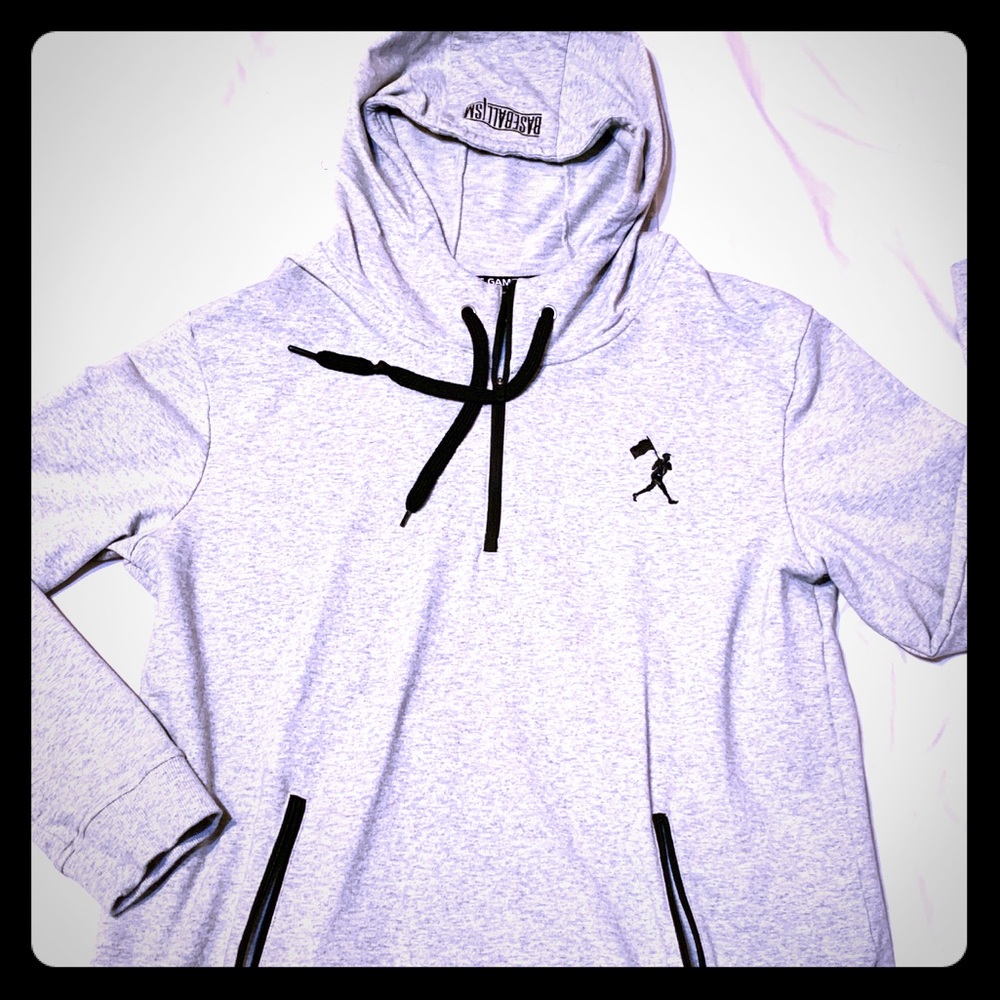 Men’s XXL Baseballism gray hoodie -worn once